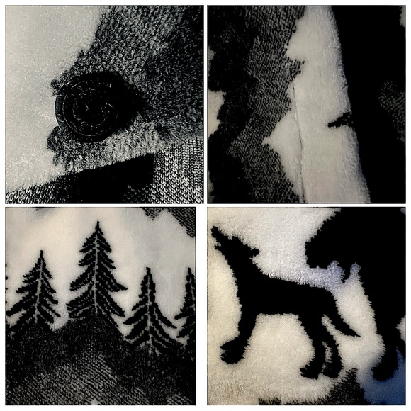 🎁🆕 Unisex-Oversized, or not-comfy soft fleece cardigan w/Canadian wildlife - Picture 16 of 16